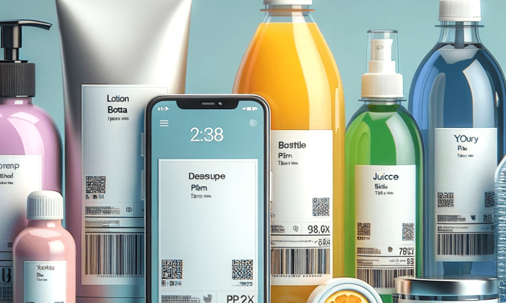 DALL·E 2023-10-30 06.22.29 - Photo of a collection of products ranging from personal care to electronics, all showcasing the versatility of PP_PE film labels. The products include